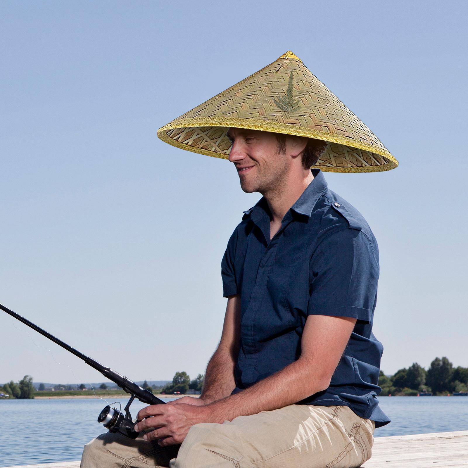 Bucket Hat Straw - Chinese Straw Hat Handmade Rattan Hat