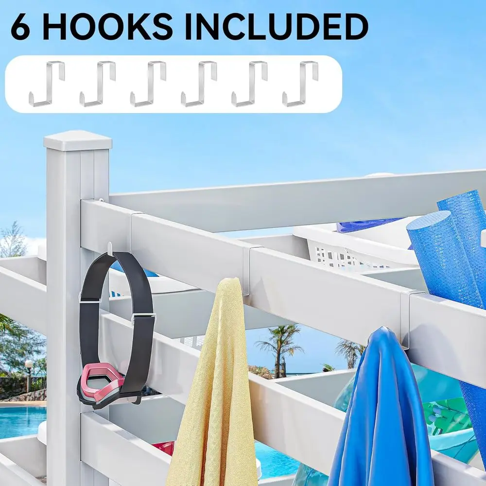 Pool Storage Bin with Towel Ra - Beach Towel Large ulasan dan harga