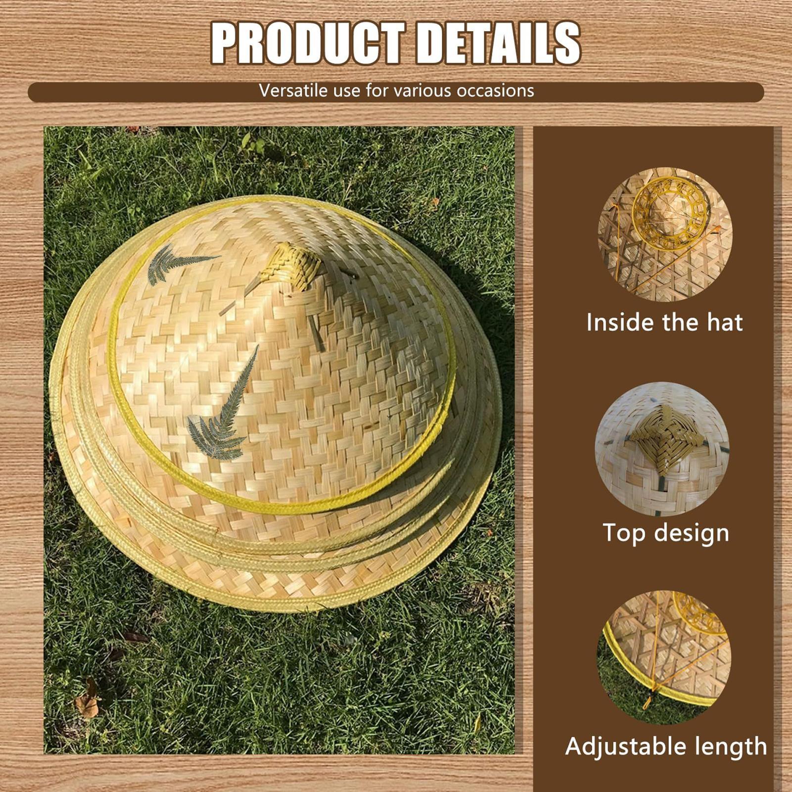 Chinese Straw Hat Handmade Rat - Bucket Hat Straw ulasan dan harga