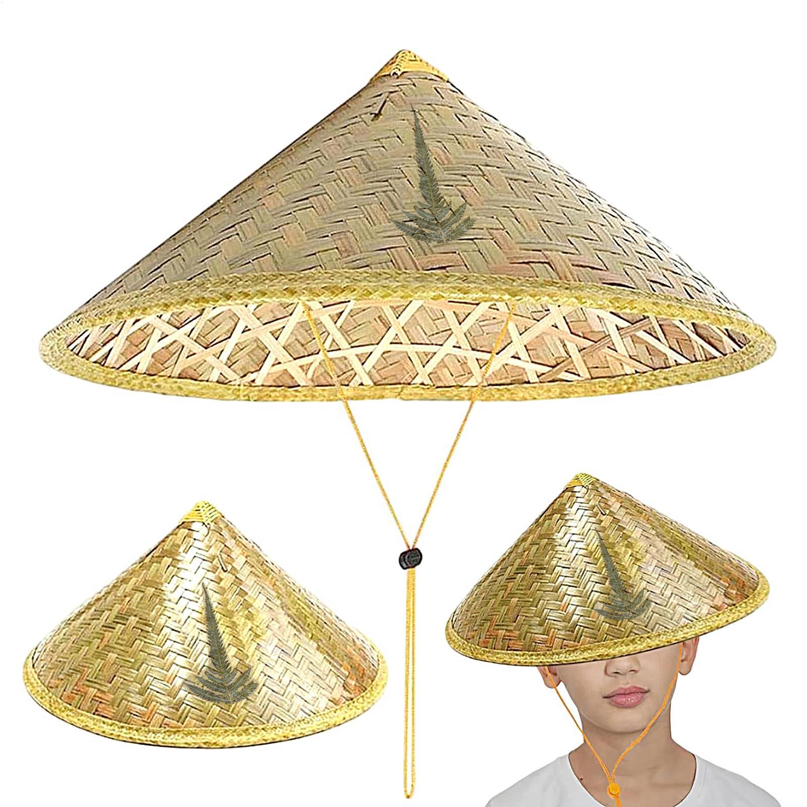 Chinese Straw Hat Handmade Rat - Bucket Hat Straw ulasan dan harga