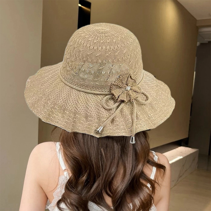 Bucket Hat Summer Sun Hat Wide - Bucket Hat Straw ulasan dan harga