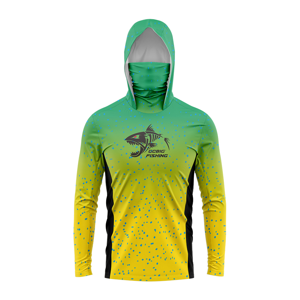 UPF50+ Hooded Fishing Shirt Bu - Tee Graphic Print ulasan dan harga