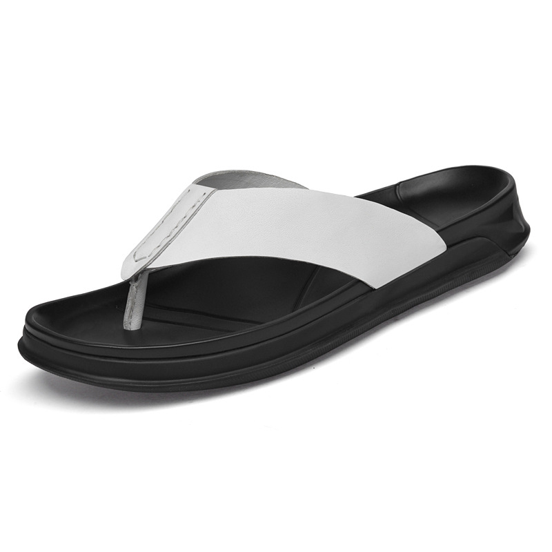 Men's Summer Genuine leather S - Flip Flop Leather Men ulasan dan harga