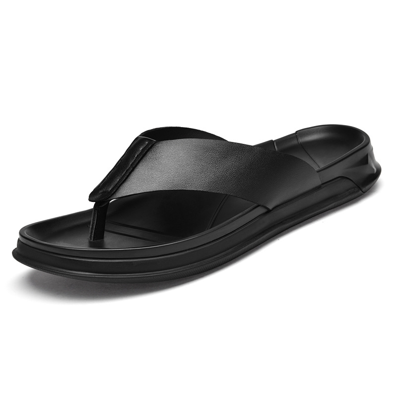 Men's Summer Genuine leather S - Flip Flop Leather Men ulasan dan harga