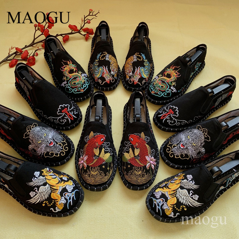 Unisex Chinese Style Embroider - Espadrille Slip On ulasan dan harga